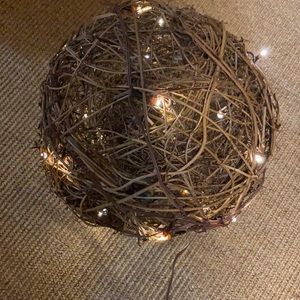 Pottery barn lit twig medium orb